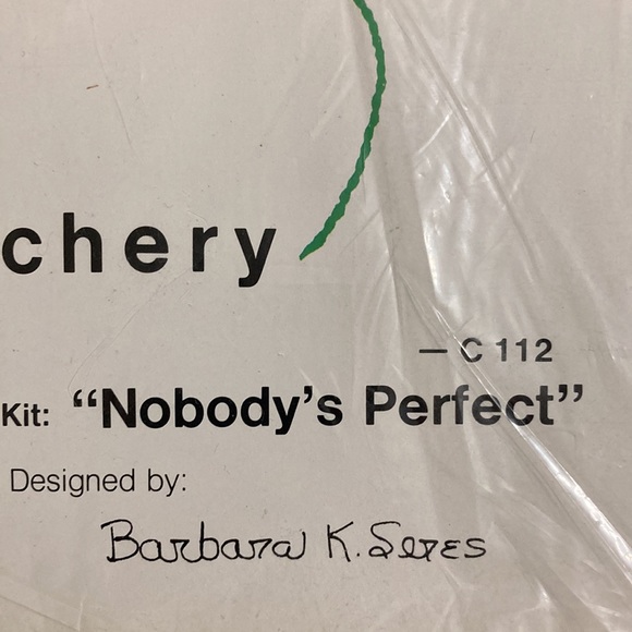 Kappie Originals Ltd. Creative Stitchery “Nobody’s Perfect” Kit. VTG - Picture 3 of 5